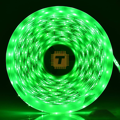 Waterproof LED Strip 12V SMD2835 300pcs 5m Green (LE0135)