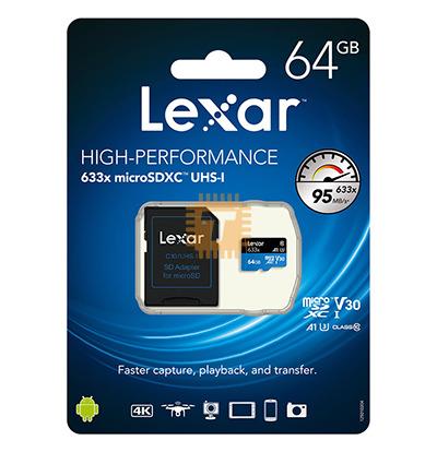 Lexar MicroSD 64GB Class10 UHS-1 (Original) (SD0009)