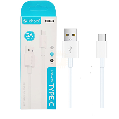 Celebrat CB-24 USB Data Cable USB-A to Type-C Fast Charging 3A (TA1678)