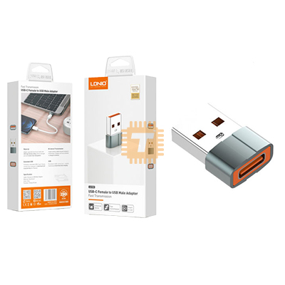 LDNIO LC150 USB Type-C Female to USB Male Fast Transmission Adapter (TA1667)