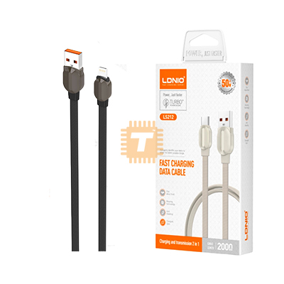 LDNIO LS212 USB Data Cable Lightning Fast Charging 30W 2m (TA1652)