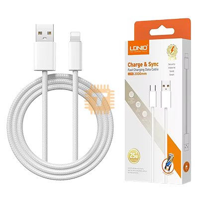 LDNIO LS902 USB Data Cable Lightning Fast Charging 25W 2m (TA1648)