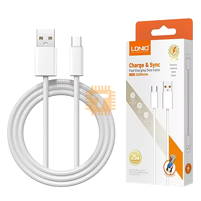 LDNIO LS902 USB Data Cable Type-C Fast Charging 25W 2m (TA1647)