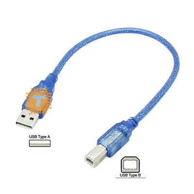 USB To Type B USB Cable (30cm) (Printer Cable) (TA0253)