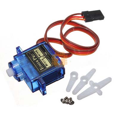 Continuous Rotation SG90 Servo Motor Plastic Wheel Full Set Normal (360 degrees) (RB0240)