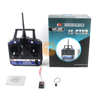 FLYSKY FS-CT6B 2.4GHz 6-Channel AFHDS RC Transmitter with FS-R6B Receiver (MD0320)