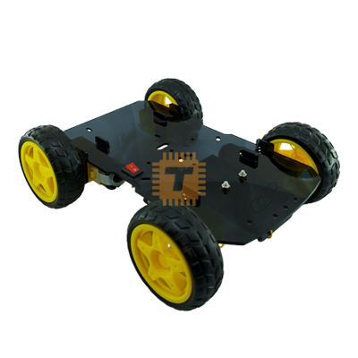 Optimus Chassis Bare 4WD - Black (OP0138)