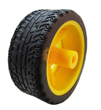 Robot Wheel Tyre Yellow (Better Grip) (RB0131)