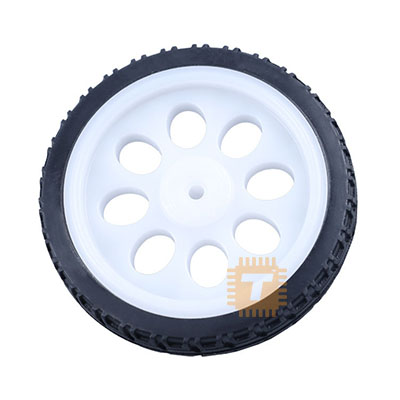 Thin White Wheel for TT motor Smart Car Wheel High Quality (RB0052)
