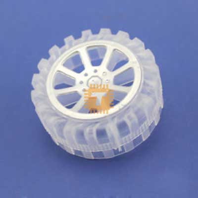 Transparent Robot Wheel Tyre 2.5x55mm (RB0063)