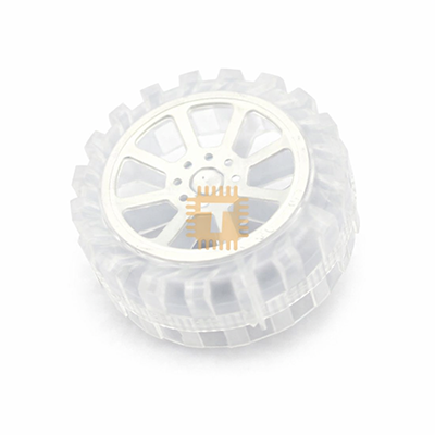 Transparent Robot Wheel Tyre 2.5x55mm (RB0063)