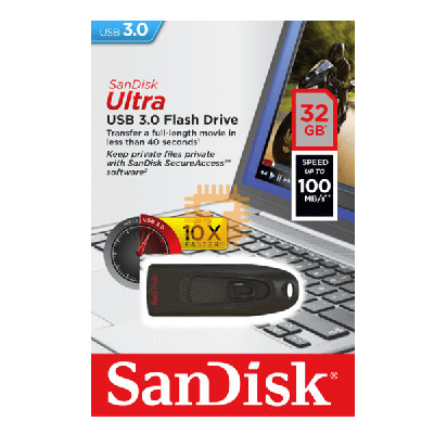 SanDisk 32GB USB 3.0 Pen Drive 100MB/s (Original) (SD0002)