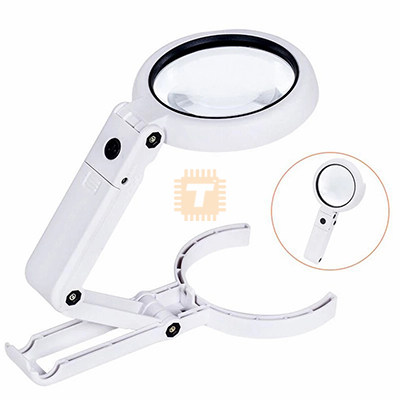 Magnifying Glass 75mm Magnifier 5x with LED Light (TA0680)