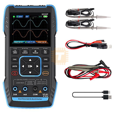 FNIRSI 2C23T Dual Channel Digital Oscilloscope Multimeter (3 in 1) (TA1142)