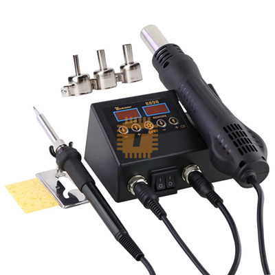 SMD Rework Soldering Station 8898D (Soldering Iron & Hot Air Gun) (TA1325)