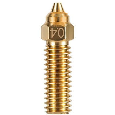 3D Printer Nozzle M6 0.4mm/1.75mm K1, K1 Max, Ender 3 V3 KE, CR-10 SE, CR-M4 Brass Creality High Speed (MT0360)