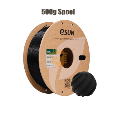 eSUN PLA+ Black 1.75mm 500g 3D Printer Filament (TA1701)
