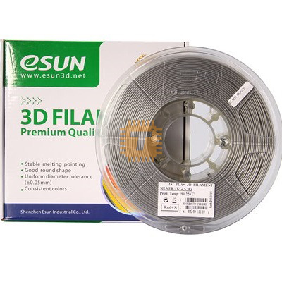 eSUN PLA+ Silver 1.75mm 1Kg 3D Printer Filament (TA0615)