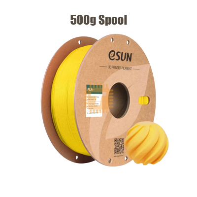 eSUN PLA+ Yellow 1.75mm 500g 3D Printer Filament (TA1706)