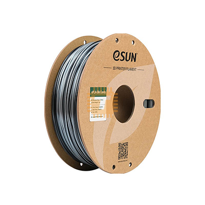 eSUN PLA-Silk Candy Silver Black 1.75mm 1kg 3D Printer Filament (TA1725)