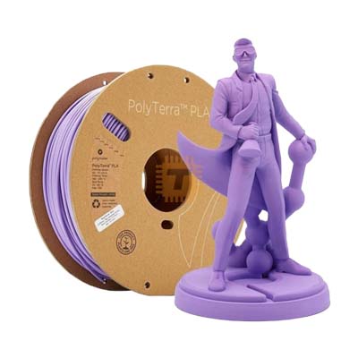 Polymaker Polyterra PLA Lavender Purple 1.75mm 1Kg 3D Printer Filament (TA0930)