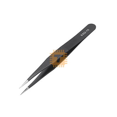 Tweezer Anti-static Stainless Steel Short Pointed ESD-10 (TA1538)