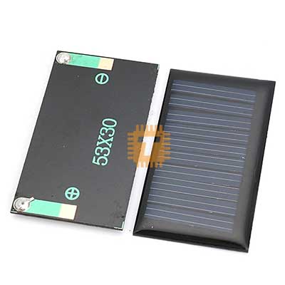 Mini Solar Panel 5V 30mA 53x30mm (BA0045)