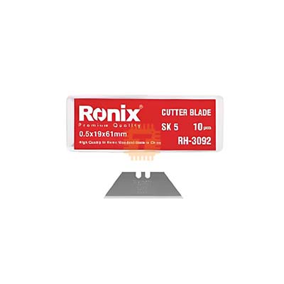 Ronix Double End Blade for Utility Knife Cutter 18mm SK5 (10pcs Set) RH-3092 (TA0921)