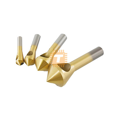 HSS Titanium Coated Oblique Hole Chamfer Countersink Bit 4pcs Set (TA1079)