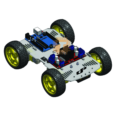 Optimus 4WD Car DIY Kit (Plastic) (OP0121)
