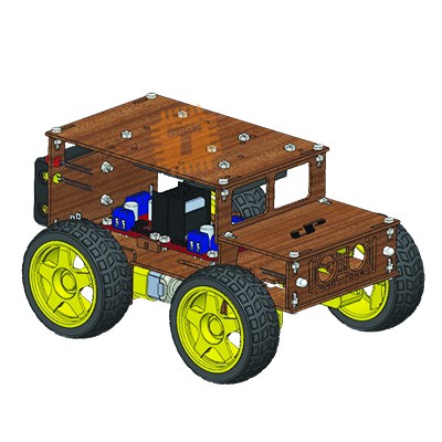 Optimus 4WD Jeep DIY Kit (Wood) (OP0119)