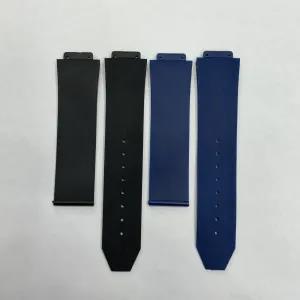Black Rubber Black Blue Strap