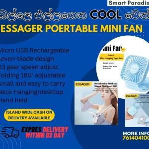 ESSAGER RECHARGEABLE HANDHELD MINI FAN 8 BLADE 03 MODE