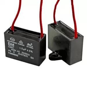 Stand Wall Fan 2 Wire Capacitor 1.5uF (Pack of 2)
