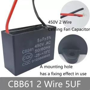 Stand Wall Fan 2 Wire Capacitor 5.0uF