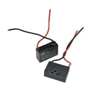 Black Stand Wall Fan 2 Wire Capacitor 1.5uF (Pack of 2)