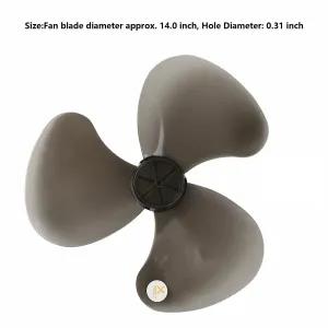 Generic 3 Leaves Plastic Fan Blade Clear