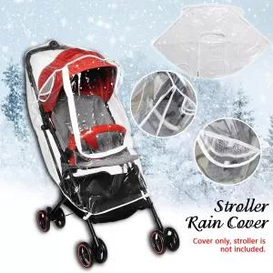 Extra Safe Universal Large Rain Cover For Buggy Pushchair St
