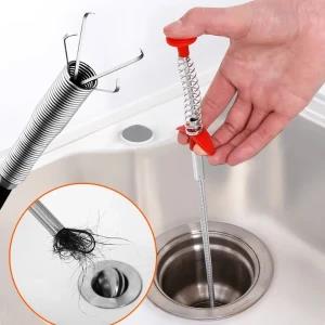 Sink Blockage Snake Flexible Drain Pipe Clog Remove Tool