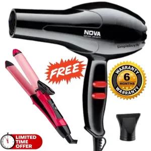 2 in 1 NOVA NHC-2009 Hair Curler and Hair Straightener for