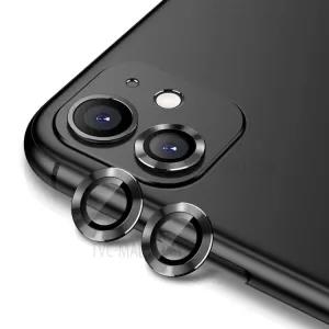 Black Camera Lens Protector Compatible for iPhone 11 Full Co