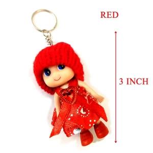 Cute Baby Doll Key Tag - Red