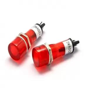 Indicator Signal Pilot Lamp 10mm LED Light 220V-Pack of 5