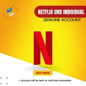 Netflix 4K UHD Individual Profile (6 Months)
