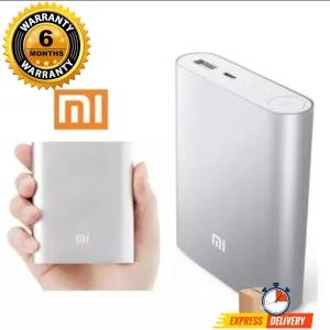 Silver Power Bank MI 10400mAh 10400mAh Mi Power Bank For All