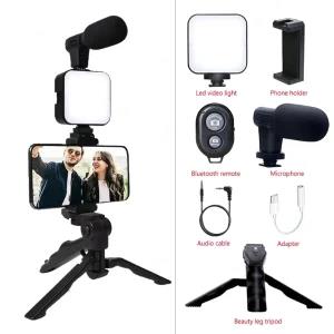 STTKGZD AY-49 Vlogging Kit with Tripod & LED Light