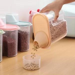 04 pcs Food Storage Box Plastic Clear Container