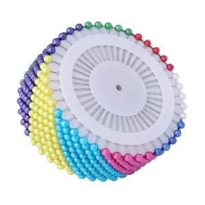 12 PCS Card(1 Pack) DIY Crafts Glass Head Pins Boxed for Dre