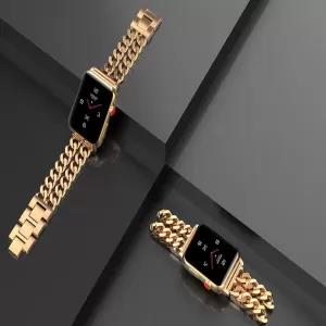 18K Gold Stainless Steel Strap Band Metal Link Bracelet Str