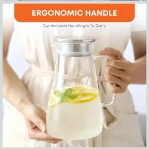 1.8L High Borosilicate Glass Water Kettle Tea Pot